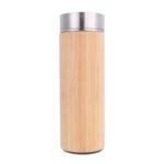 2023 Bamboo Shell Cup Stainless Steel Thermal Tea Cup Traveling Water Bottle Vacuum Flask with Led Bamboo Cups for Kids - Product Image 2