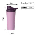 2025 750ml Bpa Free 304 Stainless Steel Vacuum Insulated Shaker Bottle with Handle and Lid for Gym Protein Use - Product Image 5