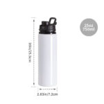 25oz 750ml Sublimation Colorful Bicycle Football Gym Sports Metal Tumbler 2025 Custom Alum