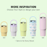 Custom logo 16 20 24 32oz Sports Insulated Tumbler Travel Mug Stainless Steel Outdoor Tumb