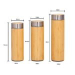 360ml 450ml 500ml Eco-friendly Bamboo Water Bottle Wooden Flask Customer logo Hot Bamboo Cup - Product Image 1