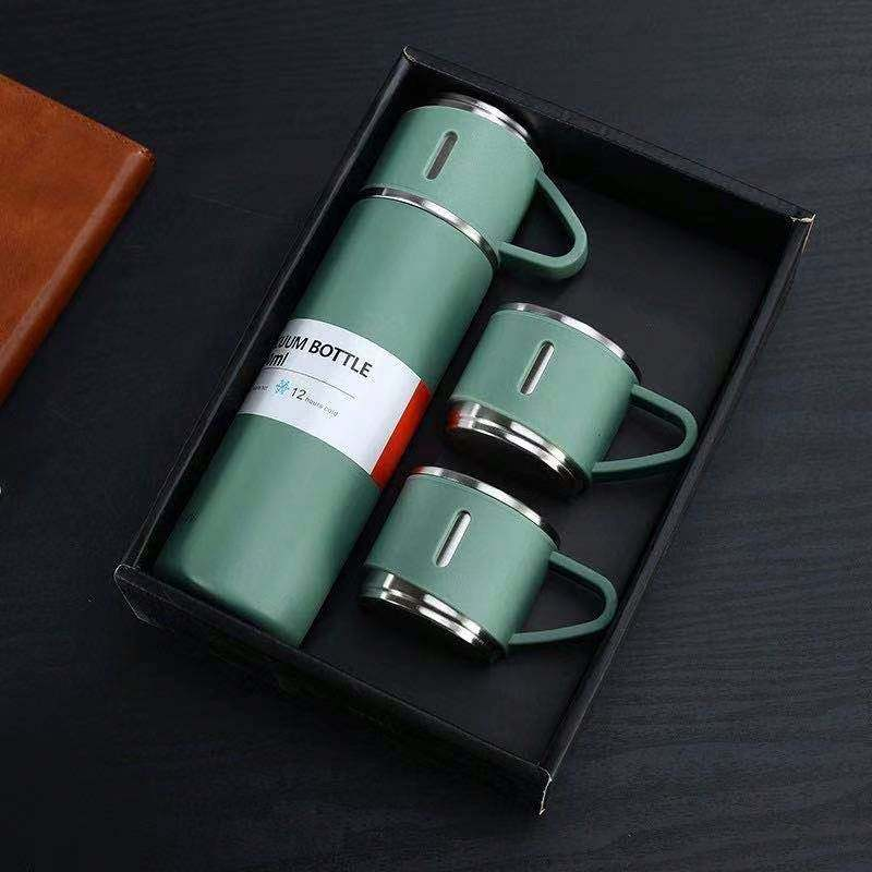 High Quality Stainless Steel Vacuum Cup Flask Water Bottle Gift Sets Custom Portable Insul