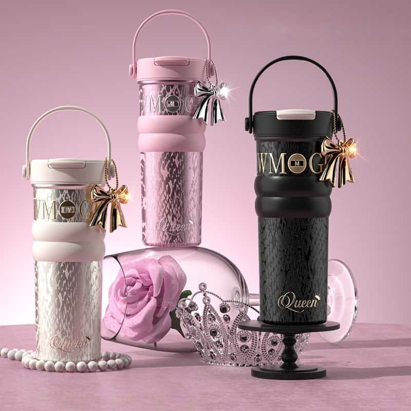 800ml Modern Fashionable Gift Cup Girls 316 Stainless Steel Vacuum Insulated Flask Camping