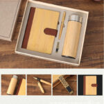 Custom Logo 500ml Bamboo Stainless Steel Leak-Proof Double Wall Vacuum Insulated Sports Wa