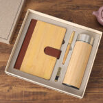 Custom Logo 500ml Bamboo Stainless Steel Leak-Proof Double Wall Vacuum Insulated Sports Wa
