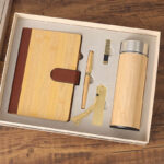 Custom Logo 500ml Bamboo Stainless Steel Leak-Proof Double Wall Vacuum Insulated Sports Wa