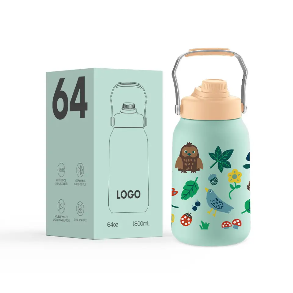 64-128oz-large-capacity-304-stainless-stee-1 64-128oz Large Capacity 304 Stainless Steel Single Layer Water Bottle Outdoor Sports Insulated Water Bottles - Product Image 1