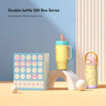 Double Wall Stainless Steel Kids Gift Bundle Insulated Bottle Handle Cup Lunch Box