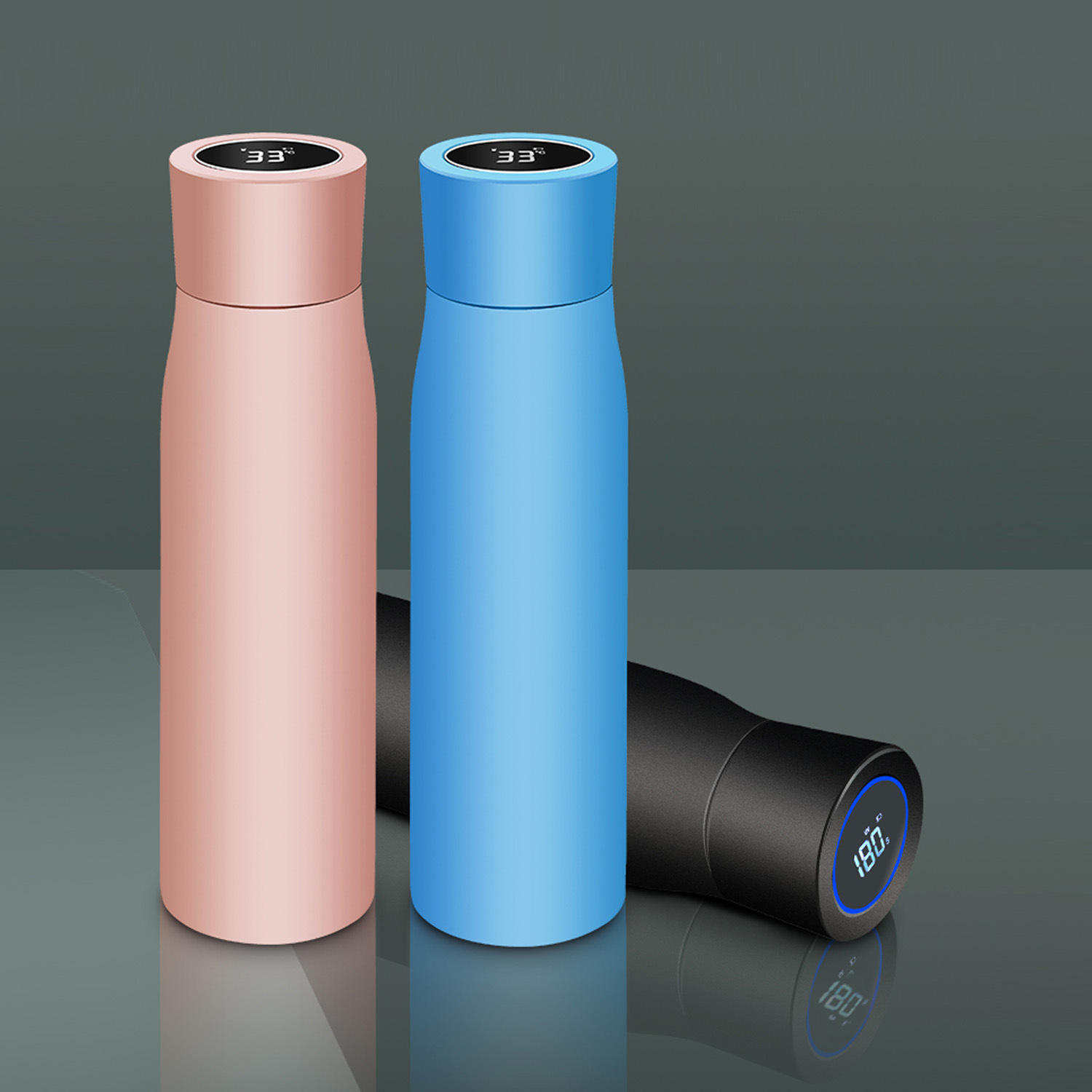 beeman-smart-drinkware-uv-self-cleaning-va-1 Beeman Smart Drinkware UV Self-Cleaning Vacuum Stainless Steel Insulated Water Bottle with Reminder for Hydration on the Go - Product Image 1