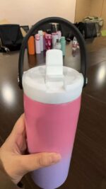 Candy Colors Kids Water Bottle Stainless Steel BPA Free 12oz Water Bottle Vacuum 18oz Kids Cup with Custom Logo Straw Lid - Product Image 4