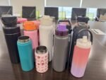 Candy Colors Kids Water Bottle Stainless Steel BPA Free 12oz Water Bottle Vacuum 18oz Kids Cup with Custom Logo Straw Lid - Product Image 5