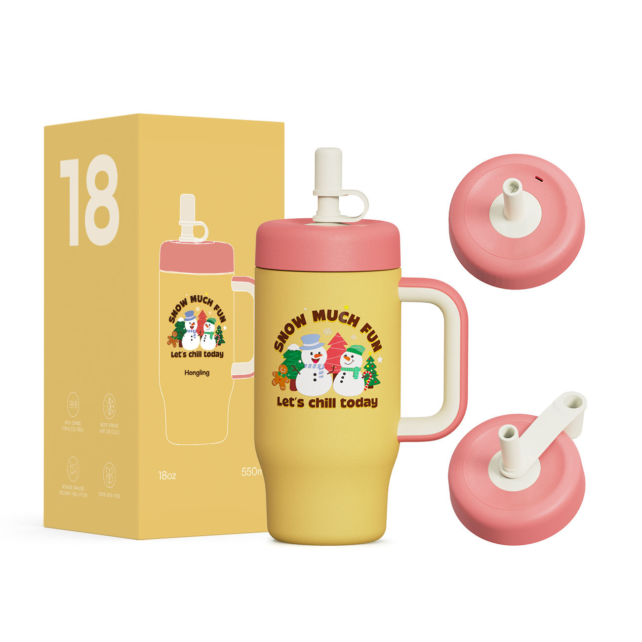 christmas-gifts-18oz-cute-kids-bpa-free-st-1 Christmas Gifts 18oz Cute Kids BPA-free Stainless Steel Double Wall Vacuum Insulated Tumbler with Straw - Product Image 1