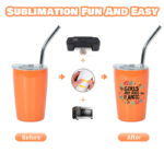 Custom logo Double Walled 3 oz Mini Cup Sublimation Blanks Stainless Steel 3oz Shot Glass Mini Tumbler with Lid and Straw - Product Image 5