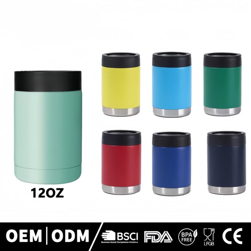 Factory Wholesale Stylish Color Standard Size 12oz / 14oz / 16oz Double Wall Stainless Steel Vacuum Insulated Cooler - Product Image 1