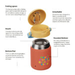 Hong Ling Eco-Friendly 304 Stainless Steel Lunch Box 12oz Double Wall Vacuum Insulated for Daily Use - Product Image 4
