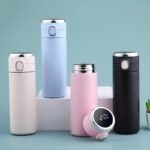 Intelligent 500ml Double Layer Stainless Steel Insulated Cup Temperature Display New Style Portable Bouncing Water Cup for - Product Image 1