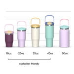 Dishwasher Safe 18/8 Stainless Steel Insulated Kids Water Bottle Travel Mugs for Boys Girls - Peiway - Image 2