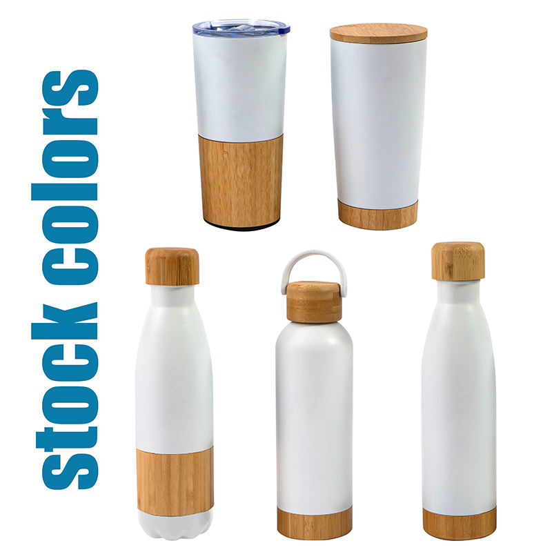 Leakproof Coffee Flask Customized logo Bamboo Thermos Bottle Insulated Travel Mug with Handle Leakproof Coffee Flask - Product Image 2