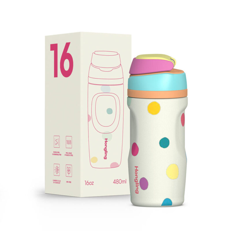 New Arrival ODM Insulated Stainless Steel Water Bottle Patent Design Different Capacity for Camping Vacuum PC Thermos for Drink - Product Image 1