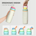 New Arrival ODM Insulated Stainless Steel Water Bottle Patent Design Different Capacity for Camping Vacuum PC Thermos for Drink - Product Image 4