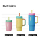New Design Multi-Size Double Wall Stainless Steel Kids Tumbler 12oz, 18oz, 22oz with Ergonomic Handle and Sleek Appearance - Product Image 3