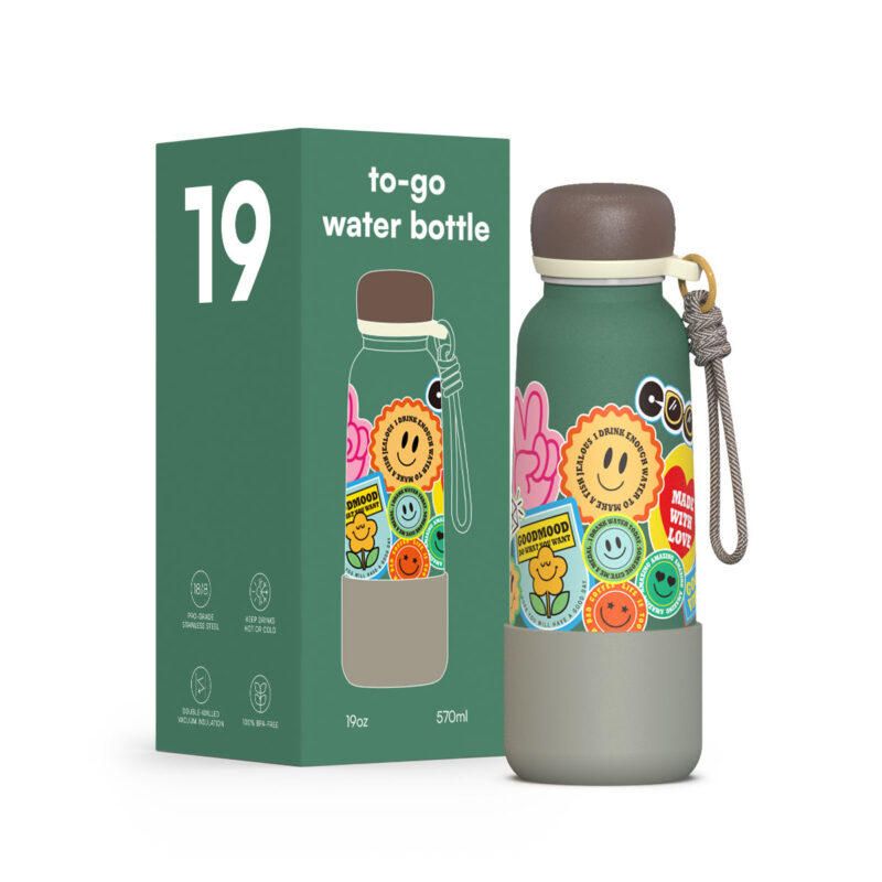 Nice 24oz Drink Sport Insulated Water Bottles Vacuum Hot/Cold Thermal Stainless Steel Water Bottle Christmas Gifts - Product Image 1