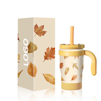 Wholesale 14 oz Stainless Steel Kids Tumblers Leak-Proof Straw BPA Free Insulated Vacuum Flask Eco-Friendly 12-24hr Thermal - 1