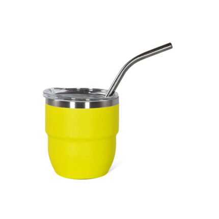 New Arrival 4oz Double Wall Stainless Steel Powder Coated Shot Glass Tumbler the Drinking Cup Mini Coffee Mug With Straw - #5
