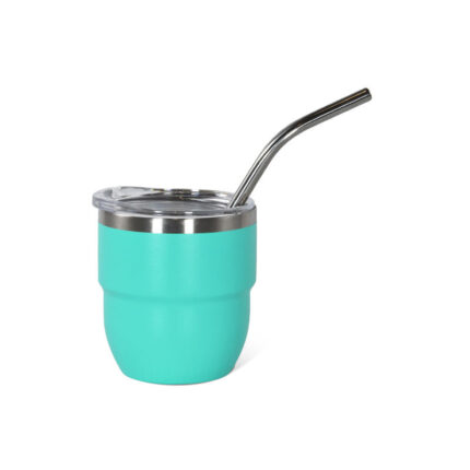 New Arrival 4oz Double Wall Stainless Steel Powder Coated Shot Glass Tumbler the Drinking Cup Mini Coffee Mug With Straw - #6