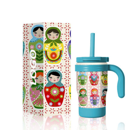 Wholesale 14 oz Stainless Steel Kids Tumblers Leak-Proof Straw BPA Free Insulated Vacuum Flask Eco-Friendly 12-24hr Thermal - 8