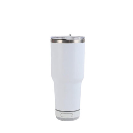 Custom Logo Wireless Smart 30oz 304 Stainless Steel Double Wall Insulated Speaker Tumbler Travel Coffee Mug Cup with Speaker - A2