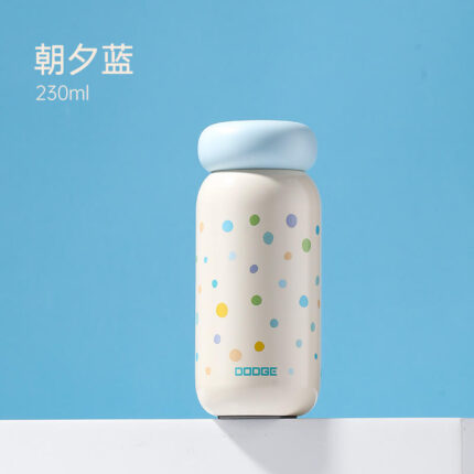 Hildodge New Style Thermos Cup High-value Light Luxury Student Portable Insulation Pocket Cup for Boys and Girls - Evening blue