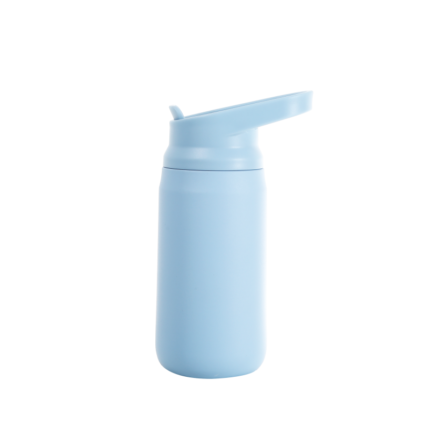 Colorful Custom 316 Stainless Steel Insulated Thermos Flask Cup Portable Double Wall Vacuum Sports Water Bottle with Straw - Sky Blue