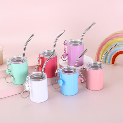 New Arrival 3oz Stainless Steel Mini Tumblers for Beach Party Ice Cream Cups with Lids Sublimation Beadboard Cups - mix