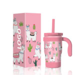 Wholesale 14 oz Stainless Steel Kids Tumblers Leak-Proof Straw BPA Free Insulated Vacuum Flask Eco-Friendly 12-24hr Thermal - Product Image 1