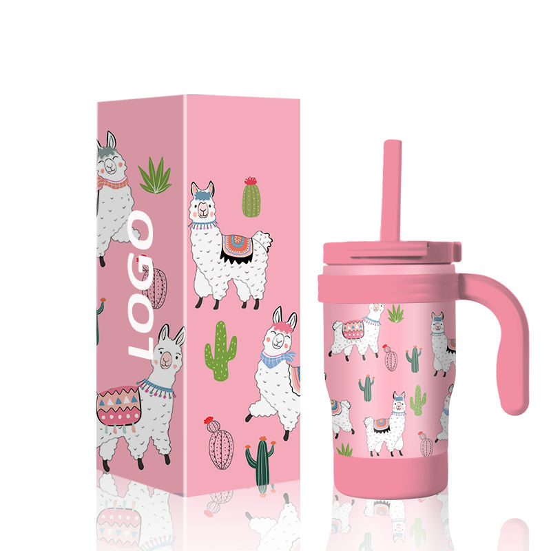 Wholesale 14 oz Stainless Steel Kids Tumblers Leak-Proof Straw BPA Free Insulated Vacuum Flask Eco-Friendly 12-24hr Thermal - Product Image 1