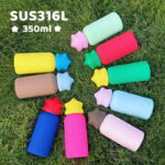 Wholesale 350ml Kids Water Bottle Stainless Steel SS316 Mini Cup Vacuum Outdoor Tumbler with Star Lid for Laser Engravings - Product Image 1