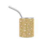 Wholesale Bulk 3oz Baby Cute Tequila Shots Insulated Mini Tumbler With Metal Straw and Lid Rhinestone Bling Valentine Travel Mug - Product Image 5