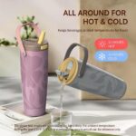 Stainless Steel Tumbler 30oz Handle Travel Mug with Dust-proof Lid Patent Protected Insulated-Peiway - Image 7